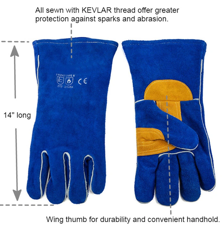 Euro Worker Used Welding Safety Equipment MIG TIG Welder Gloves for Sale