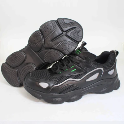 Zapatos de seguridad Protección industrial informal Zapatos de seguridad con punta de plástico para hombres