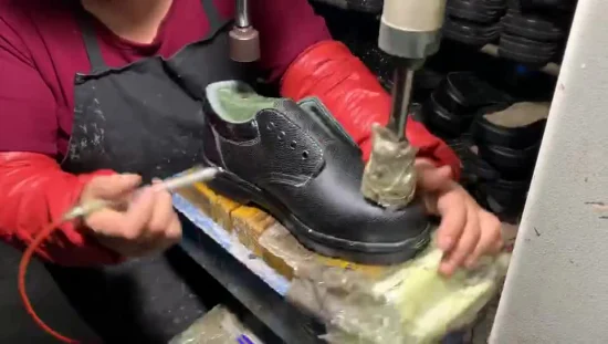 Zapatos de trabajo de cuero genuino para hombres de corte bajo más baratos / Zapatos de seguridad