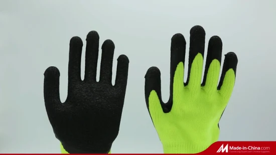 Productos de seguridad Trabajo industrial revestido de látex y guantes laborales
