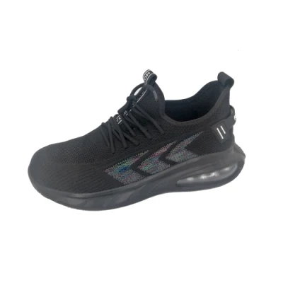 Zapatos de seguridad industrial Liberty de trabajo con punta de plástico de suela de inyección de PU de color negro de corte bajo industrial